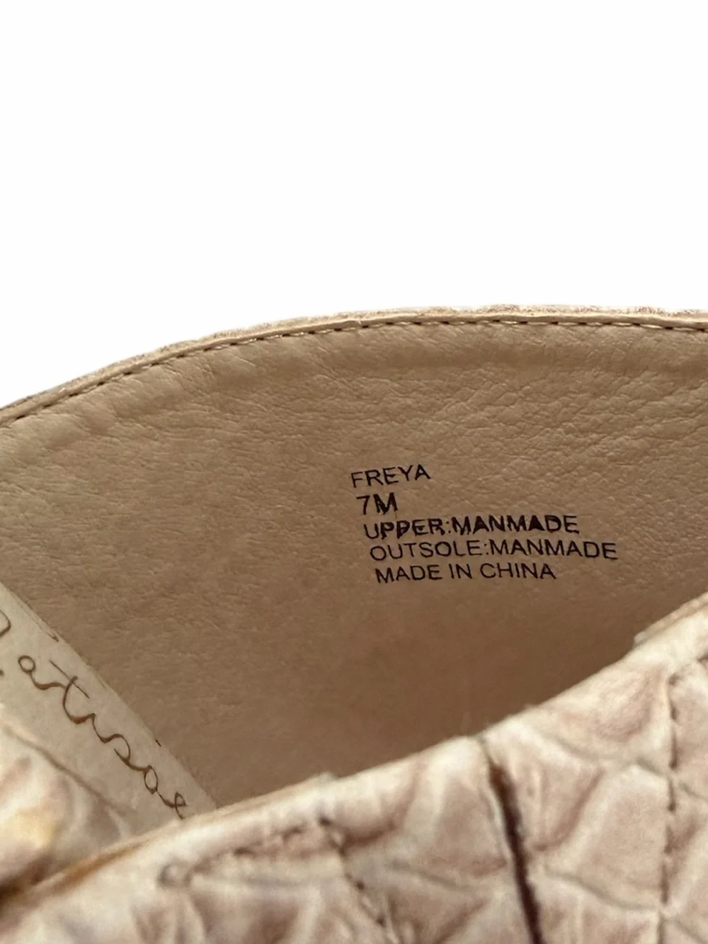 Coconuts by Matisse Freya Neutral Beige Faux-Snakeskin Wedge Mules 2.5” Heel 7M - Picture 7 of 8